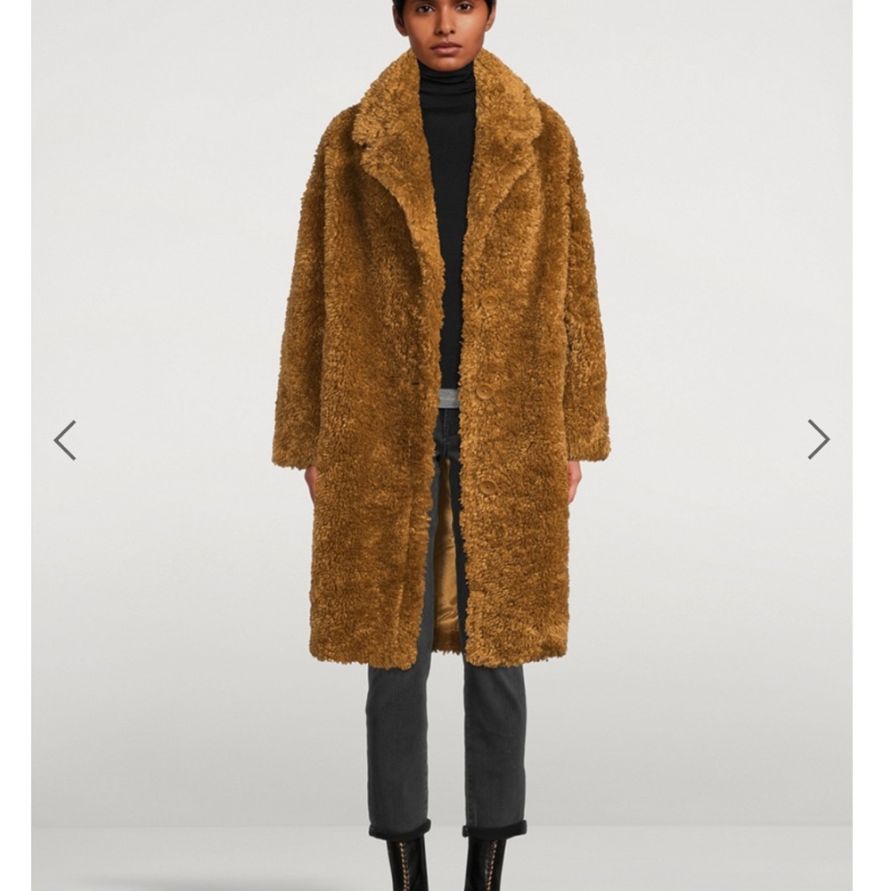 Stand Studio faux fur oversized coat